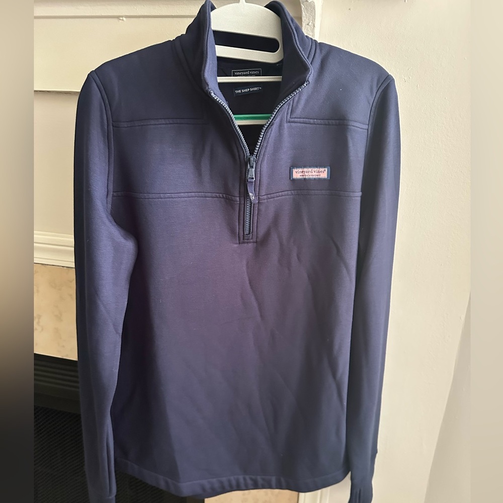 Vineyard Vines Navy Quarter-Zip Pullover